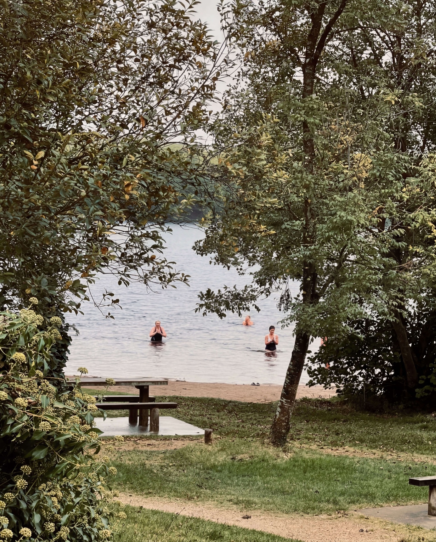 Wood-fired outdoor sauna at Annagh Lake, Cavan